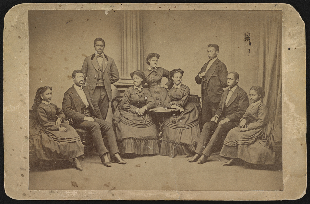 Historic 1872 portrait of the Fisk Jubilee Singers.